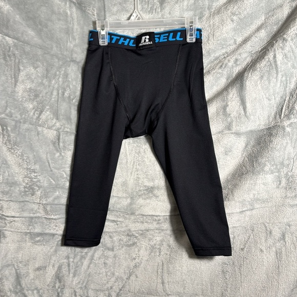 New Russel athletic compression‎ leggings Black boys 8 Compression long shorts - Picture 3 of 5
